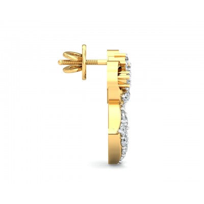Ruhi Diamond Earrings in Gold
